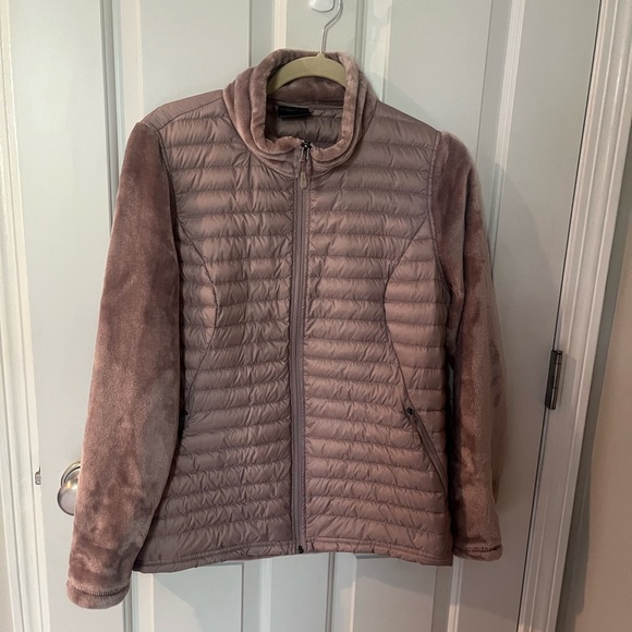 32 Degrees Heat Zip Up Jacket, Pink, Mixed Media - Picture 1 of 4